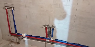 Разводка труб водоснабжения